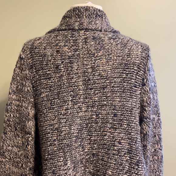 Talbots Women’s Medium Wool Alpaca Blend Open Front Waterfall Cardigan Sweater - Picture 8 of 10